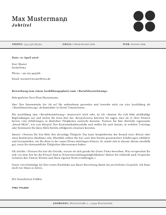 anschreiben 4d