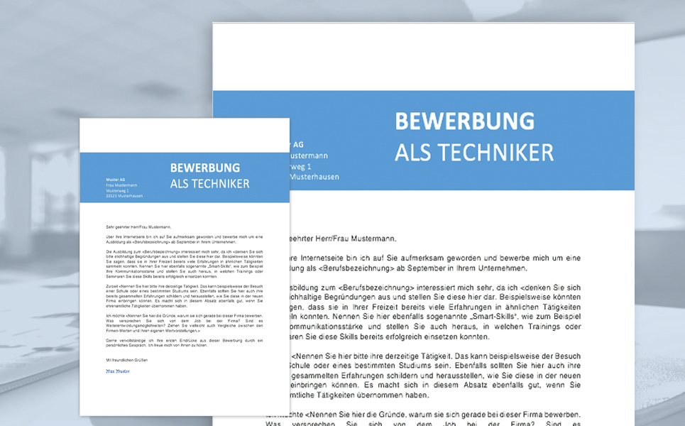 Bewerbung Muster - Bewerbungsanschreiben 1 muster beweberbungsanschreiben 2017