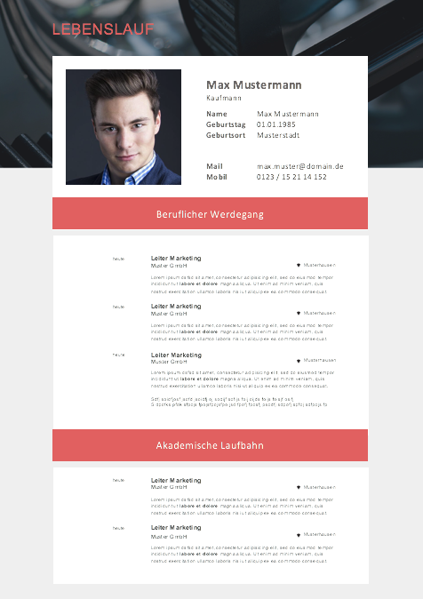 cv modern