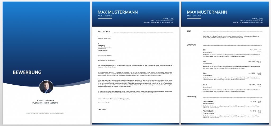 Bewerbung Muster Premium 2 Bewerbung Muster