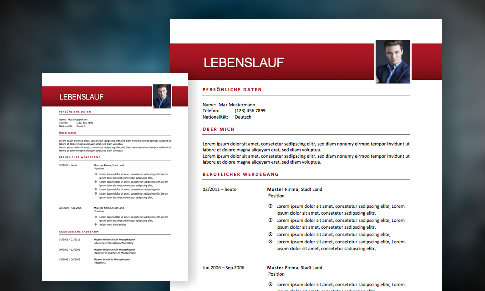 Lebenslauf 2021 - Vorlage 1 Vorlagen zum Download