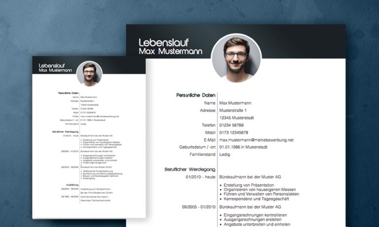 Lebenslauf Muster 2020 | MeineBewerbung.net